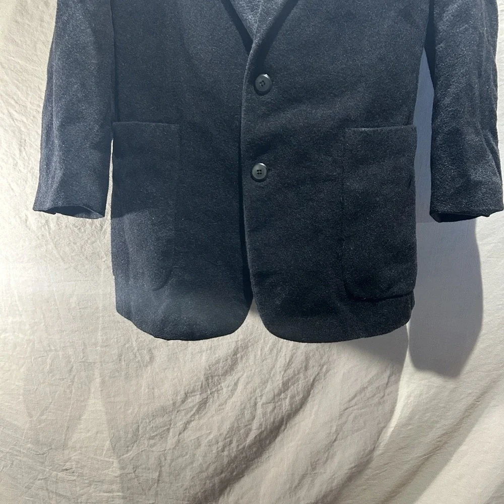 GGG Clothes Mens 38R Charcoal Grey Cashmere Wool Blend Sport Coat Blazer Jacket